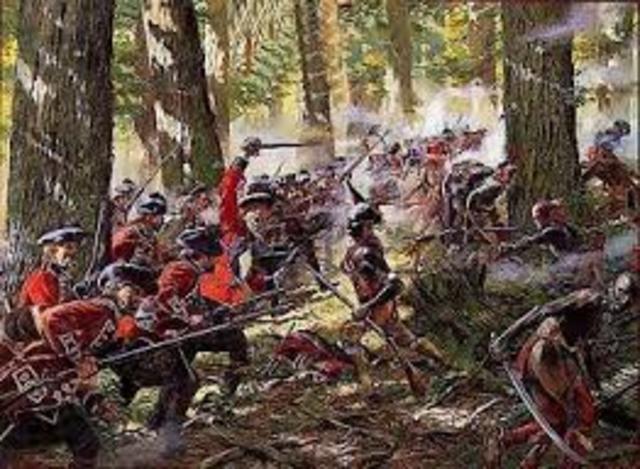 Redcoats Push Washington Out