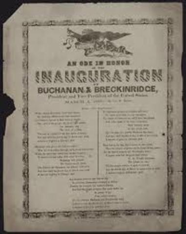 james buchanan's inauguration first photograph