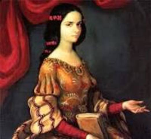 nace sor juana ines dela cruz