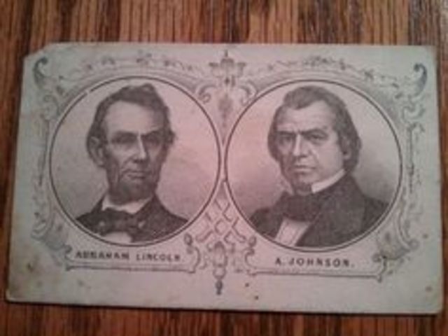 Andrew johnson became Abraham's vice president.