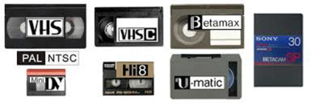 VHS format videocassettes