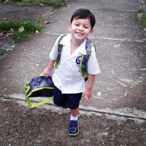 primer dia de colegio de mi hijo