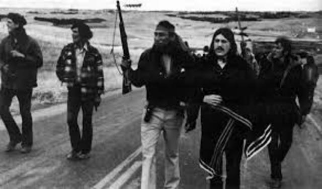 Occupation of Wounded Knee by Oglala Sioux