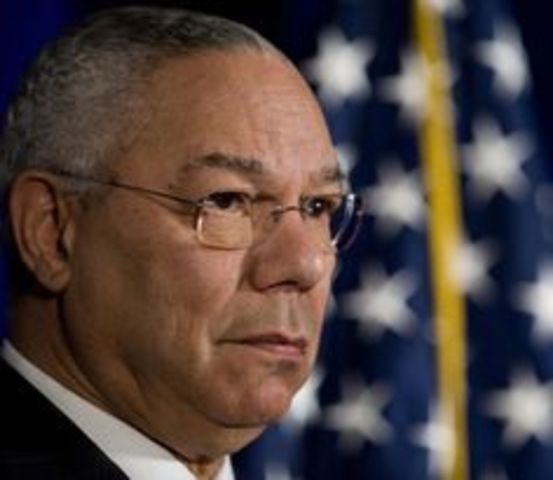 Colin Powell becomes Secretary of State