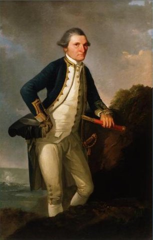 Captain James Cook sees Canterbury