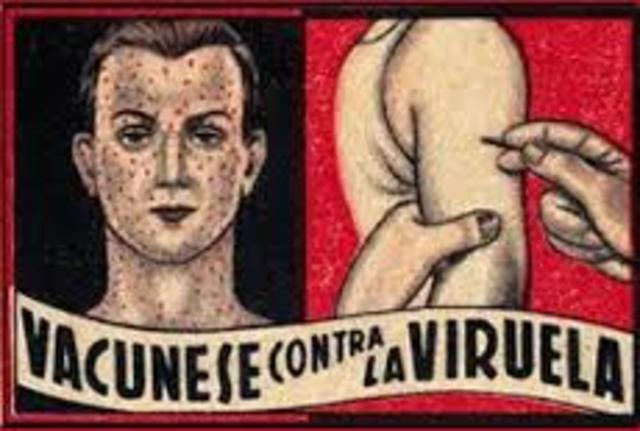 1ª vacuna contra la viruela humana.