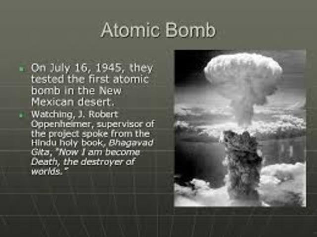 Atomic Bomb Successfully Tested