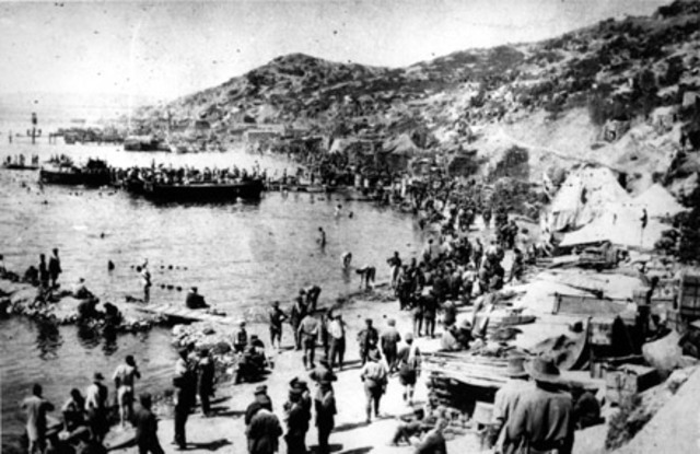 ANZAC Troops Land at Gallipoli