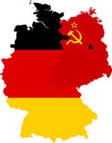 East and West Germany are formed