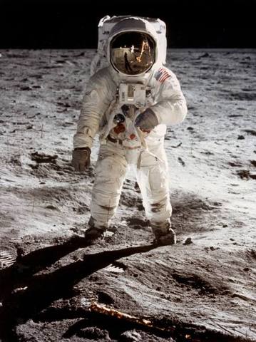 Buzz Aldrin sur la lune