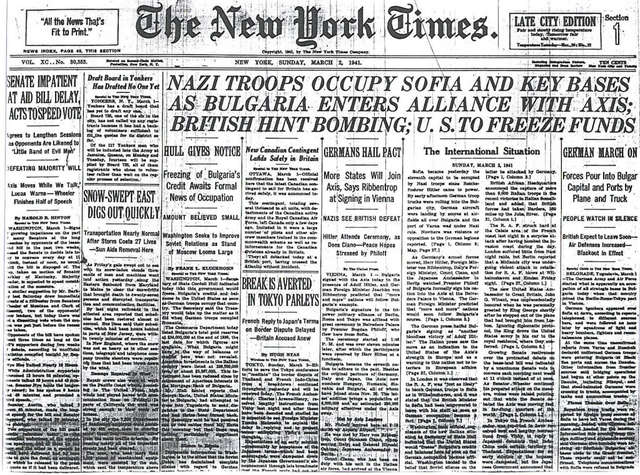 Bulgaria joins the Axis