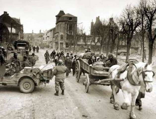 Battle of the Bulge, the last German offensive in the west
