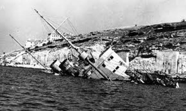 hospital ship sunk