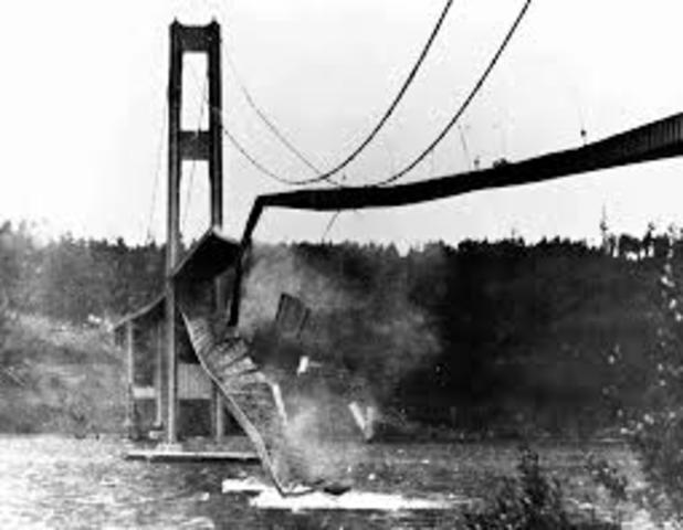U.S.A. Narrows Suspension Bridge Collapse Tacoma