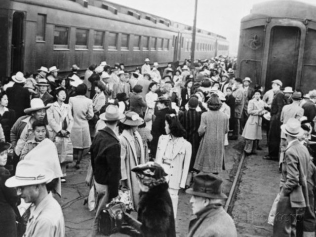 Japanese Americans Sent to Relocation Centers