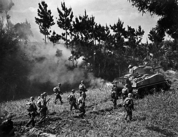 Allied troops conquer Okinawa