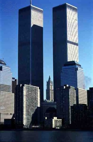 The World Trade Center is destroyed