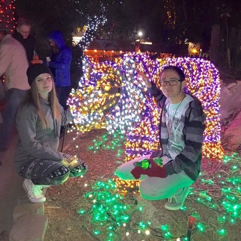 went to zoo lights