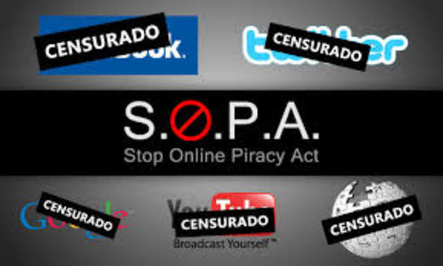 Ley SOPA presentada ante la cámar de representantes en EUA