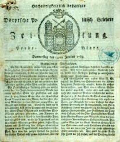 first newspapers in europe