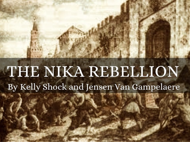 nika riots(rebellion) took place