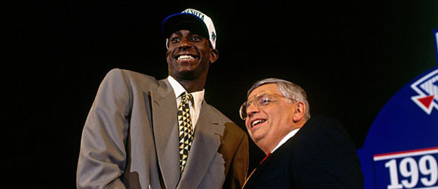 Timberwolves Draft Kevin Garnett