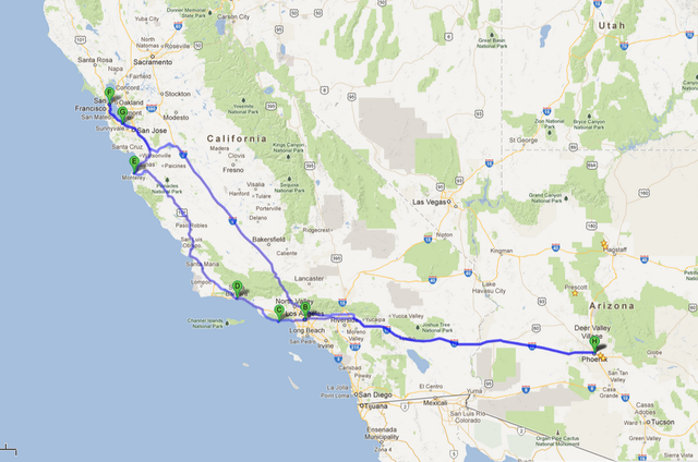 Moved from California to Arizona