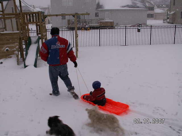 Griffey enjoys some winter time fun!