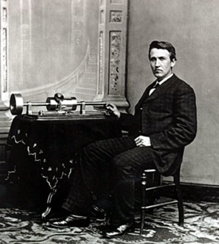 Thomas Edison invents the phonograph