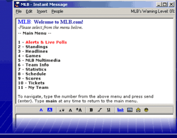 Instant message service