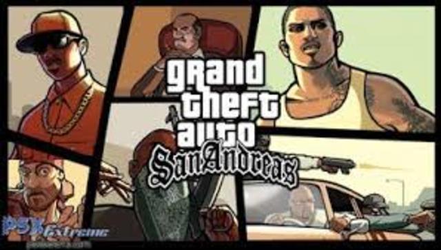 First PS2 Grand Theft Auto San Andreas game