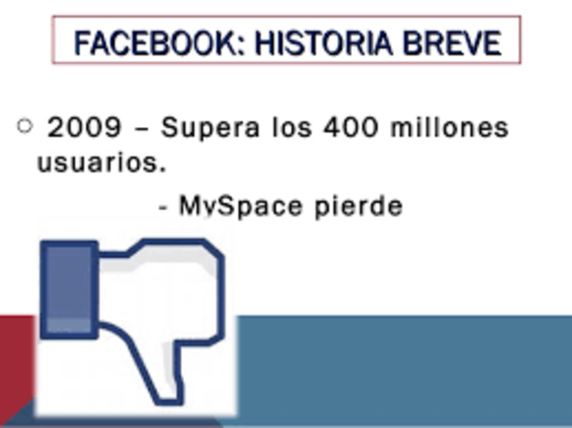 FACEBOOK REBASA A MYSPACE