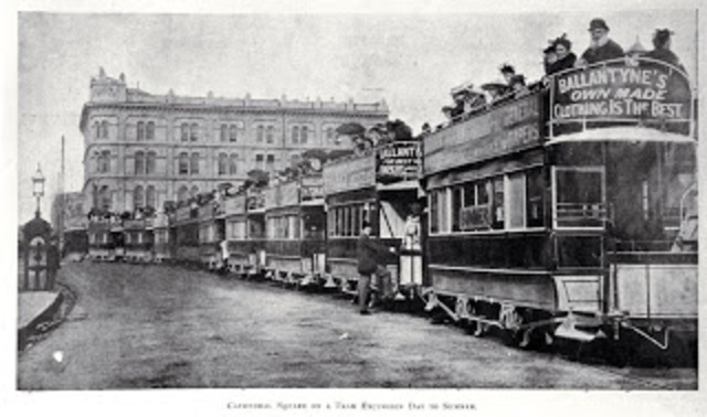 Steam trams began operation