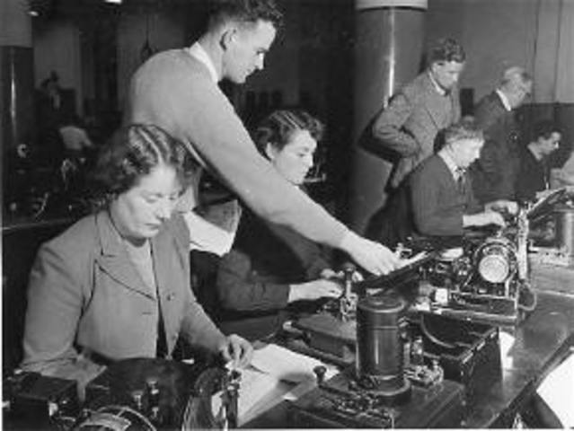 First telephone exchange