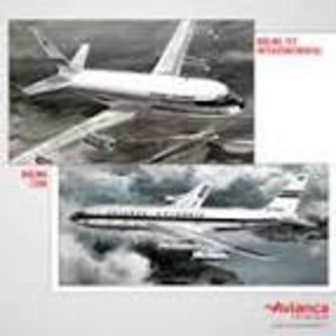1961 BOEING 720 COMO BOLIVAR Y SANTANDER