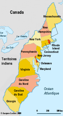 Les institutions politiques des Treize colonies