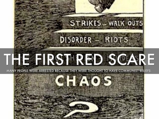 First Red Scare