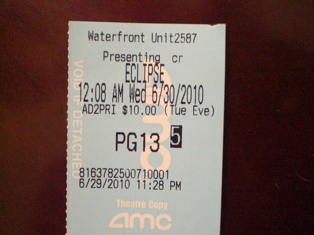 Go to a midnight showing of a new movie