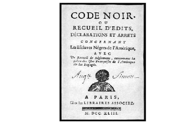 France Issues the Code Noir