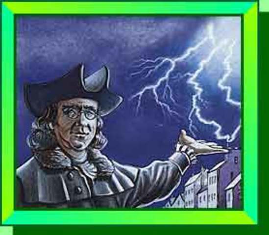 BENJAMIN FRANKLIN - DESCUBRIMIENTO ELECTRICIDAD