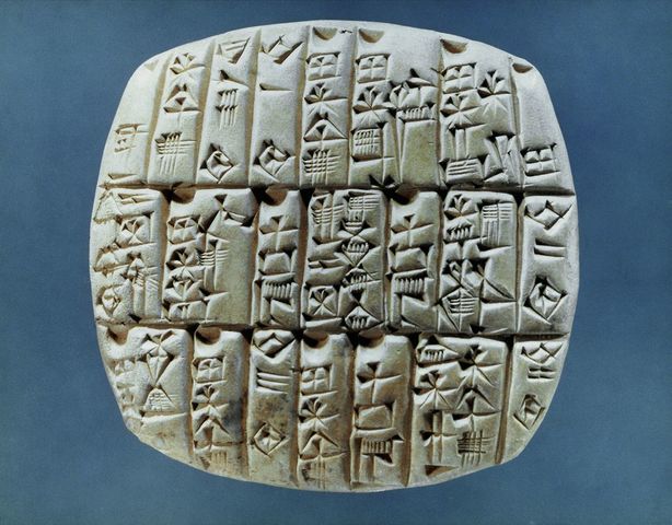 CREACION  DE LA ESCRITURA  EN MESOPOTAMIA