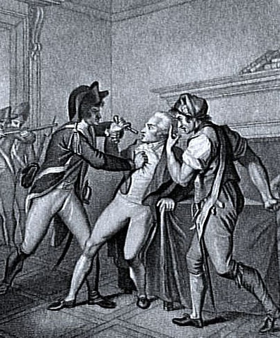 Robespierre overthrown in france