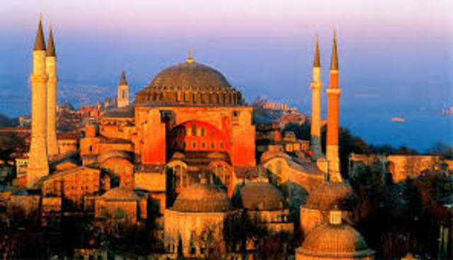 Hagia Sophia was built