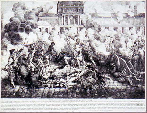 The August 10th attack on the Tuileries