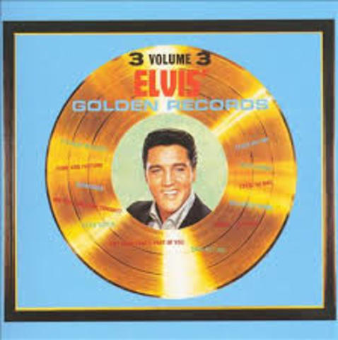 Elvis Presley recieves his first Gold Record (over one million sold)