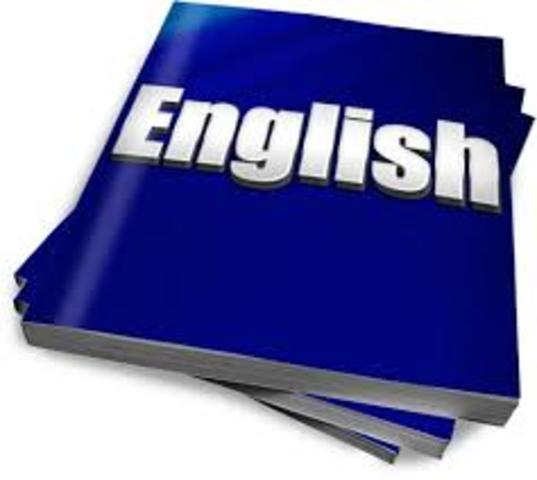 I started studying english