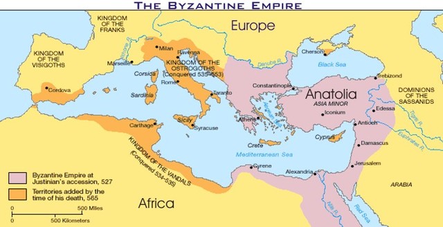 The begin of the Byzantine Empire