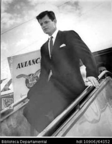 John F. Kennedy ocupa la presidencia de los EUA.
