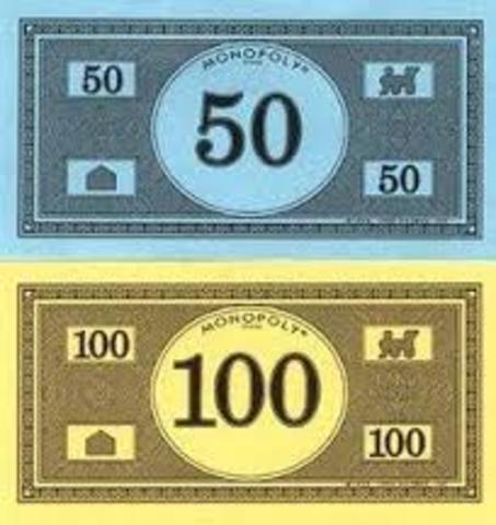 Everyday:  Paper Money Game cards