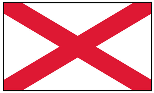 In 1895 Alabama adopted its very own flag.